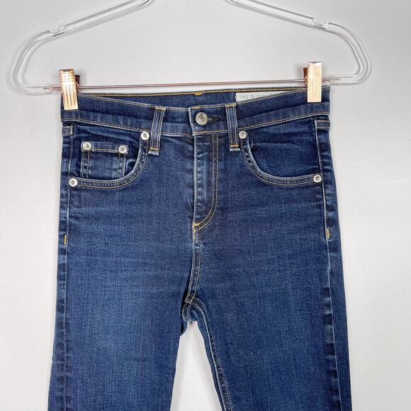 Rag & Bone Womens 24 10 Inch Skinny Jeans in Harrow Medium Wash Cotton Blend - Picture 3 of 12